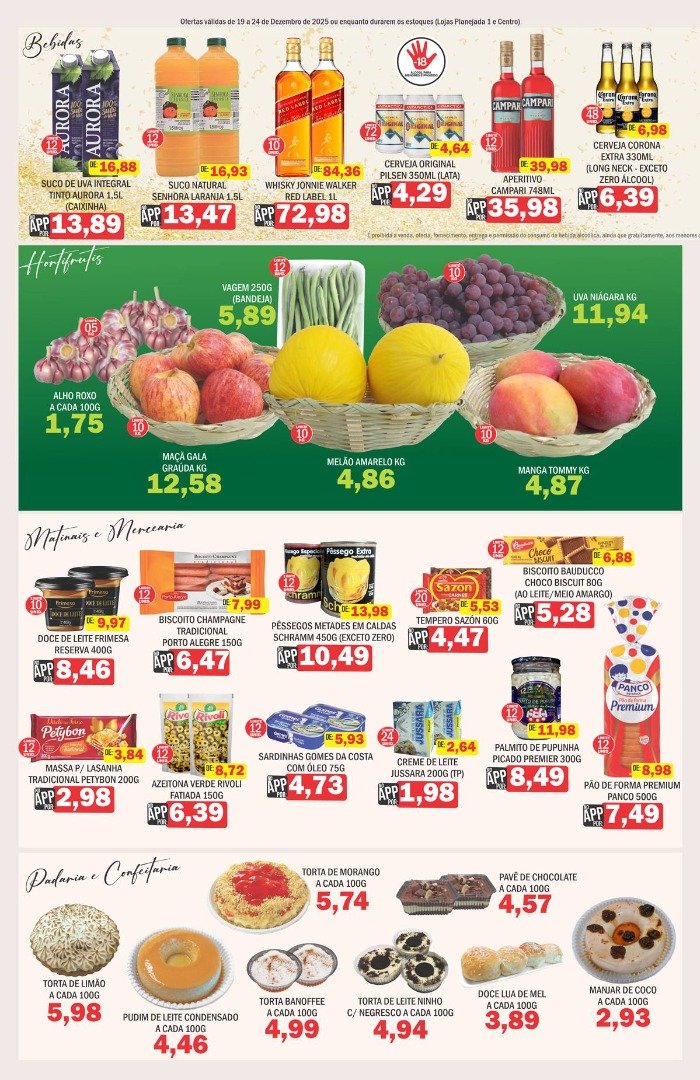 Ofertas de 19 a 24 Dez 2025