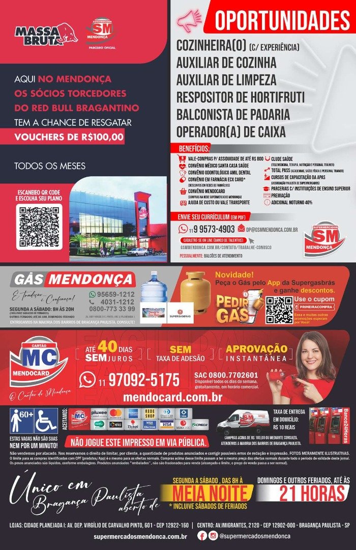 Supermercados Mendonça: ofertas válidas de 15 a 21 de Maio de 2026