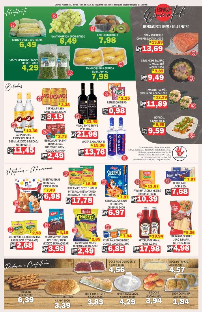 Supermercados Mendonça: ofertas de 3 a 9 de Julho de 2026