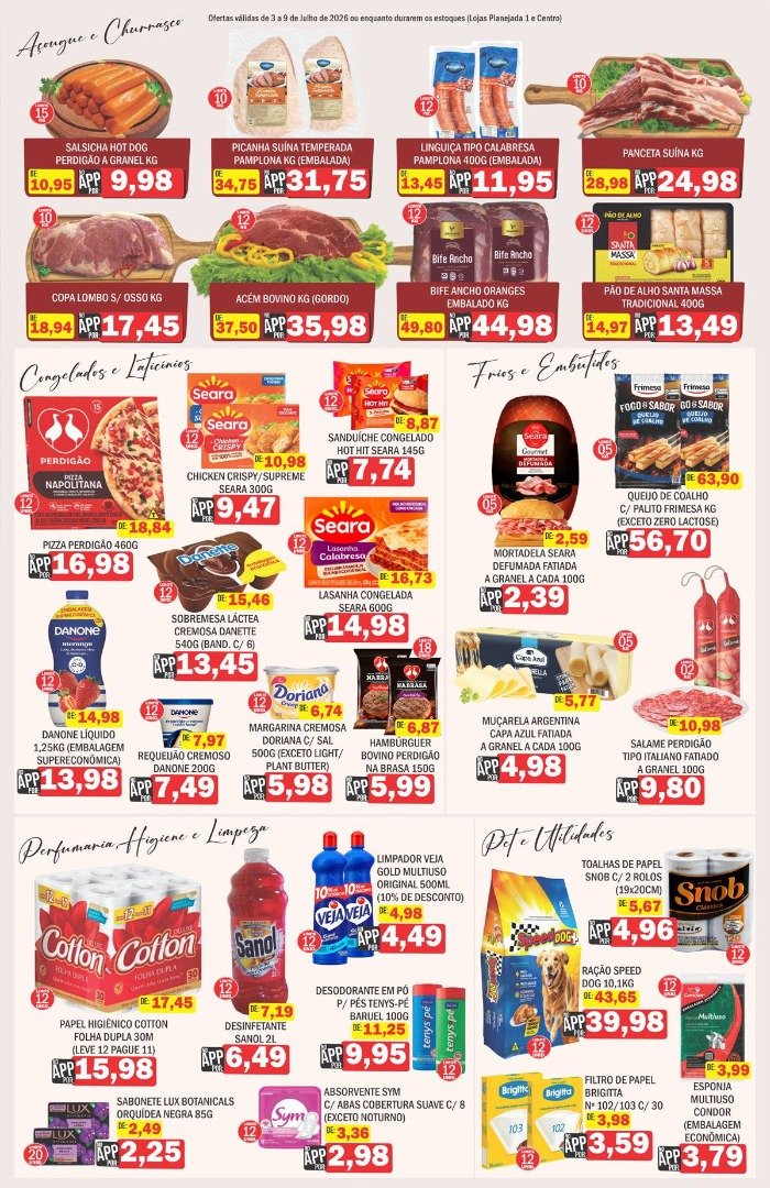 Supermercados Mendonça: ofertas de 3 a 9 de Julho de 2026